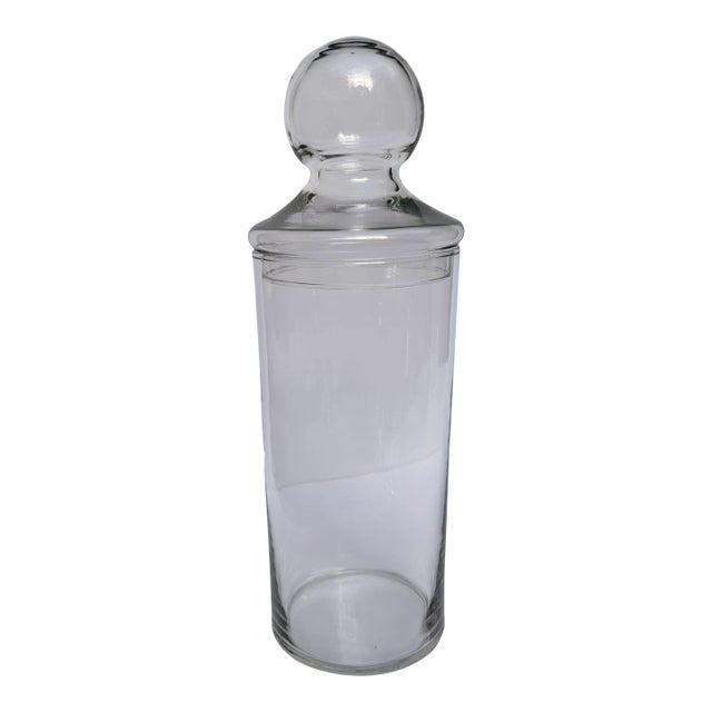 Apothecary Clear Glass Cylinder Jar For Sale