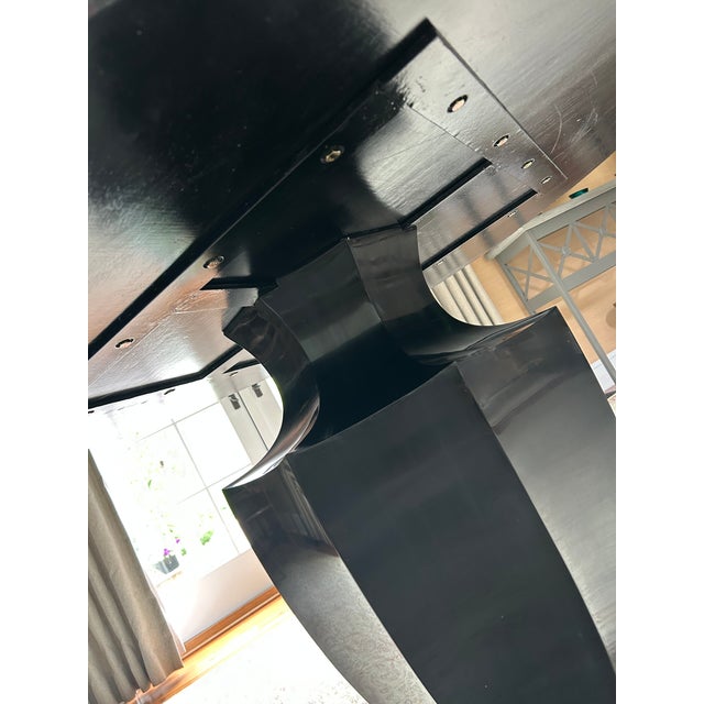 Sculptural Modern Tessellated Bone and Ebonized Wood Center Table by Oly For Sale - Image 9 of 10