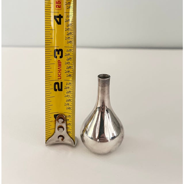 Silver 1960s Jens Quistgaard for Dansk Silver Onion Candleholders, Set of 3 For Sale - Image 8 of 10