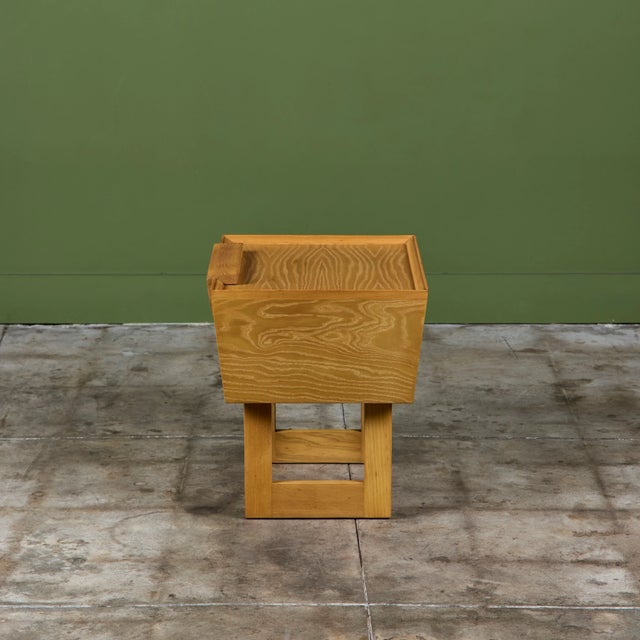 Paul Laszlo Oak Nightstand for Brown Saltman For Sale - Image 10 of 18