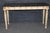 Louis XVI Style Distressed Painted and Gilt Marble Top Console Table For Sale - Image 4 of 13