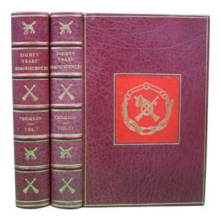 "Eighty Years' Reminiscences Vol. I & Ii" 1904 Thomson, Anstruther For Sale