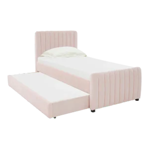 Angela Blush Trundle Bed in Twin
