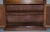 Light Hardwood Secrétaire Bookcase with Brown Leather Surface For Sale - Image 14 of 18