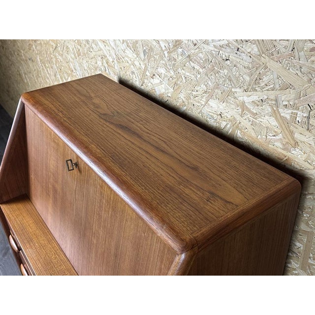 Danish Modern Teak Secretary Chest of Drawers from Dyrlund, Denmark, 1960s For Sale - Image 14 of 18