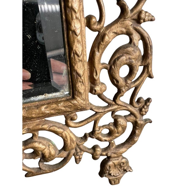 19th Century p.e. Guerin Brass Mirror For Sale In Los Angeles - Image 6 of 12
