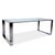 Swing Dining Table and Chairs in Leather and Glass from Tonon, Set of 7 For Sale - Image 4 of 18