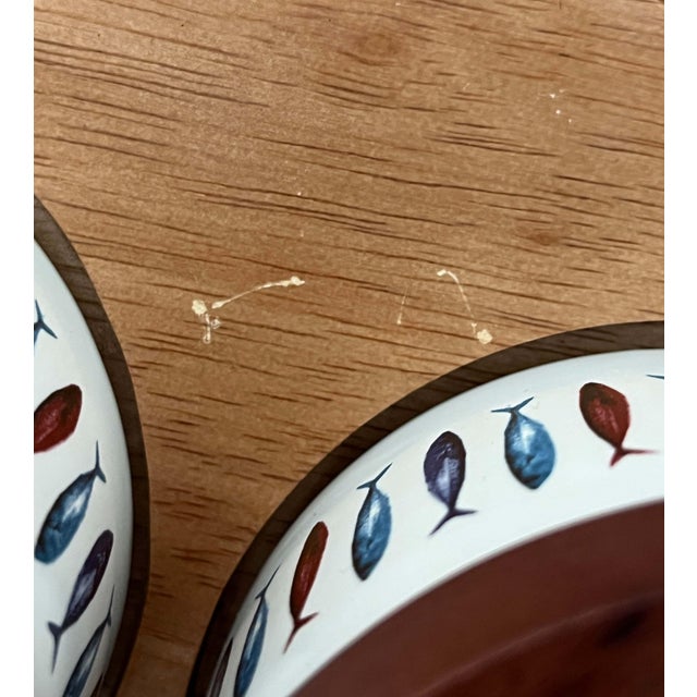 Swedish Ceramic and Teak Herring Jars by Asa Lindberg for Sagaform, 2000s, Set of 4 For Sale - Image 10 of 18