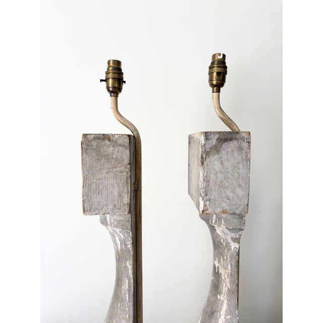Grey Balustrade Lamps, France, 1950s, Set of 2 For Sale - Image 4 of 10