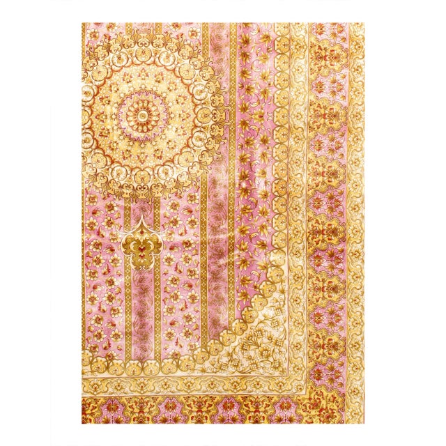 Viscose on a cotton foundation with a medallion This rug has a dense, soft pile, and excellent quality, to ensure that you...