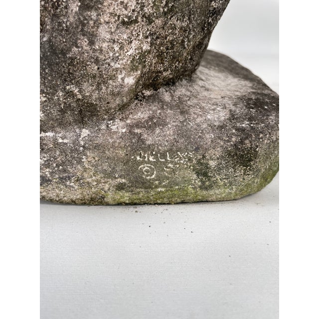 Sculpture Materials 1960s Cast Stone Lions Garden Statues - Set of 2 For Sale - Image 7 of 10