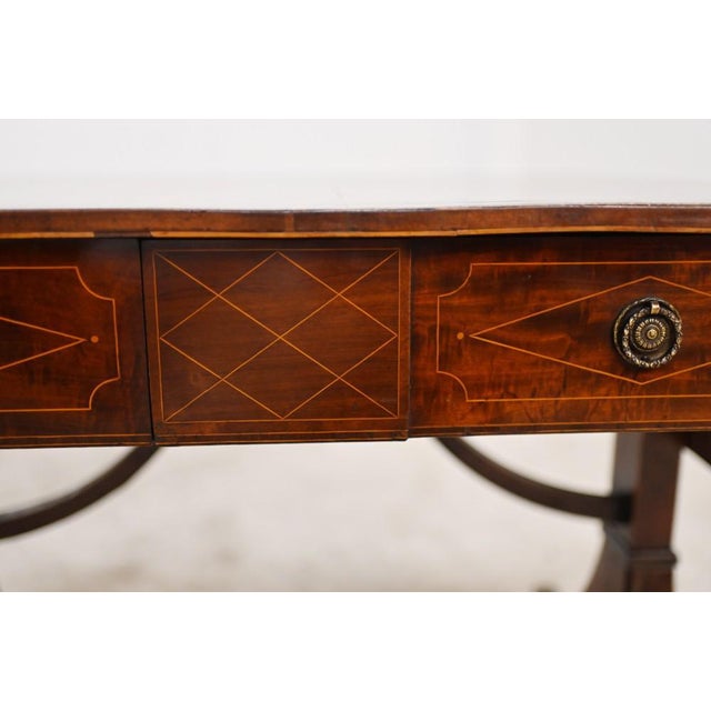Regency Sofa Table in Mahogany For Sale - Image 13 of 14