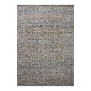 Jean Stoffer x Loloi Bradbury Grey / Multi 3'-7" x 5'-7" Accent Rug For Sale