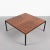 Metal Mid-Century Italian Square Wood and Iron Coffee Table, 1960s For Sale - Image 7 of 18