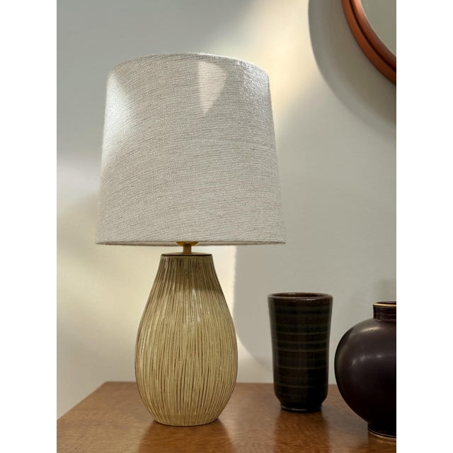 Earthenware Table Lamp by Greta Runeborg for Upsala-Ekeby, 1940s For Sale - Image 3 of 14