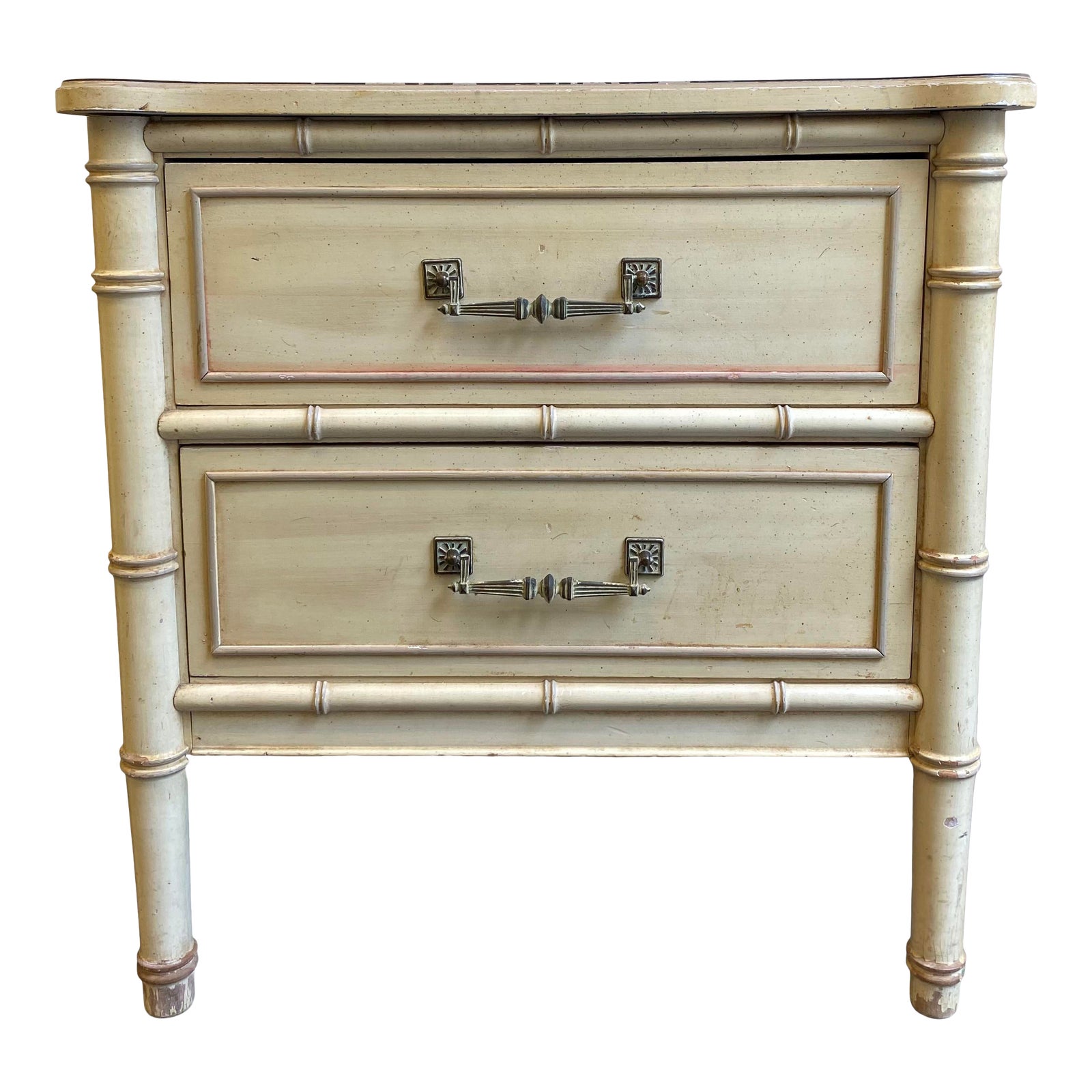 Vintage Henry Link Bali Hai Nightstand | Chairish