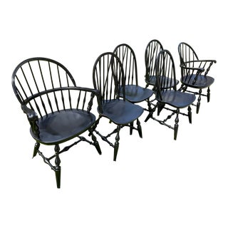Early 20th Century Nichols & Stone Co. Windsor Dining Chairs- Set of 6 For Sale