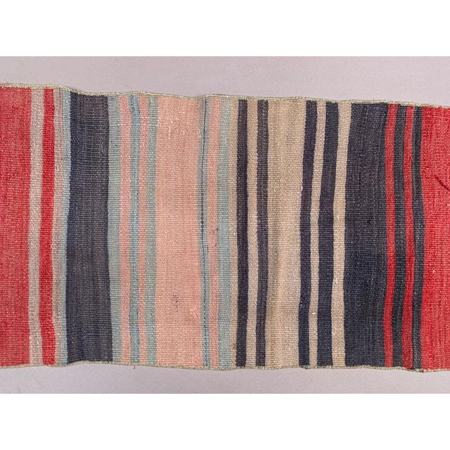 Turkish Narrow Kilim Runner Rug For Sale - Image 6 of 7