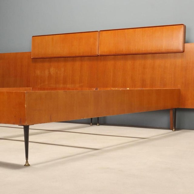 Vintage Double Bed by Silvio Cavatorta, 1960s For Sale - Image 10 of 11