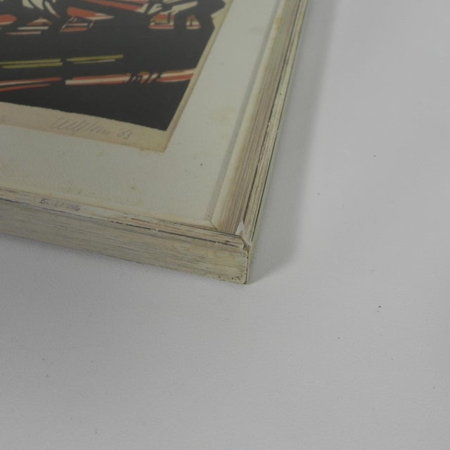 Litho Akke Sins, Plowing Farmers, 1963, Lithograph, Framed For Sale - Image 11 of 14