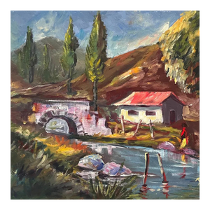 Diego Leser Plein-Air Painting Oil on Canvas 1975