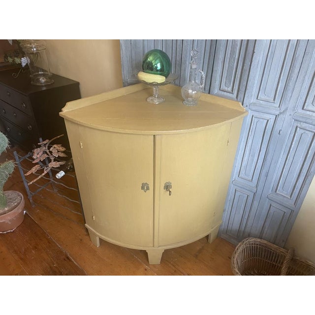 Dutch Corner Cupboard with Convex Doors, 1870s For Sale - Image 15 of 17