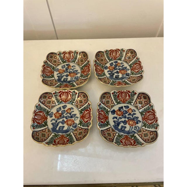 Small Japanese Imari Dishes, 1900s, Set of 4 For Sale - Image 15 of 15