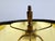 Vintage Hollywood Regency Antique Brass Candlestick Table Lamp With Black Shade For Sale - Image 10 of 13