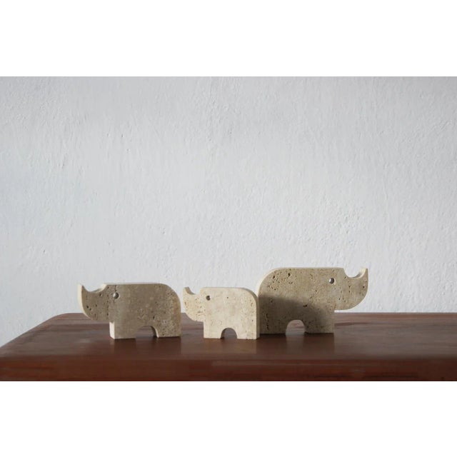 Travertine Animal Sculptures from Fratelli Mannelli, 1970, Set of 3 For Sale - Image 5 of 5
