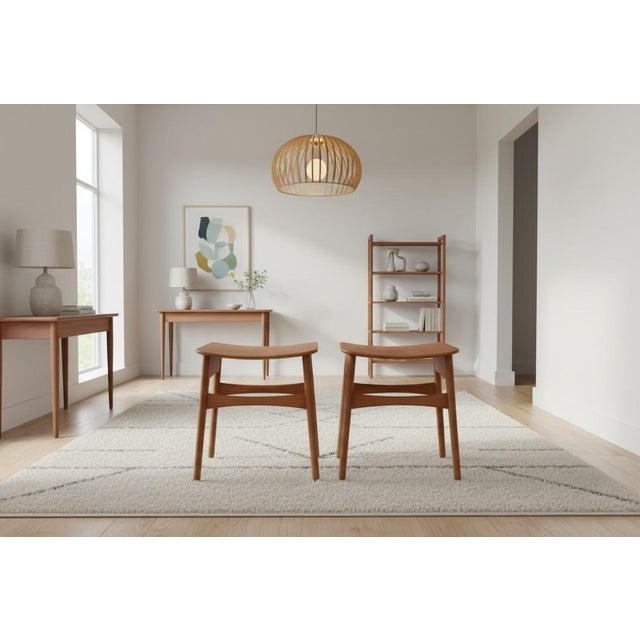 Mid-Century Modern Danish Stool in Teak and Oak, 1960s For Sale - Image 3 of 13