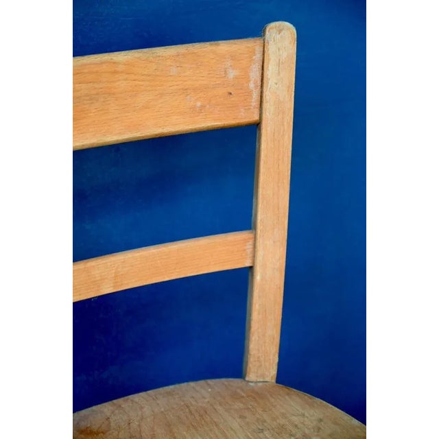 1950s Wooden Children's Bistro Chair, 1950s For Sale - Image 5 of 9
