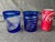 Blue Mid 20th Century Bohemia Cut to Clear Cobalt Etched Tumblers Glasses a Pair For Sale - Image 8 of 15