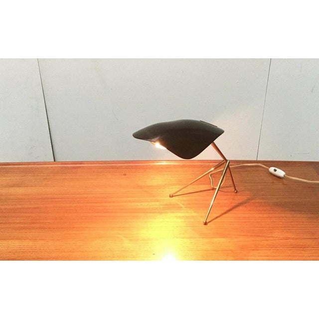 Mid-Century German Acryl and Brass Tripod Table Lamp from Cosack, 1960s, Set of 2 For Sale - Image 9 of 18