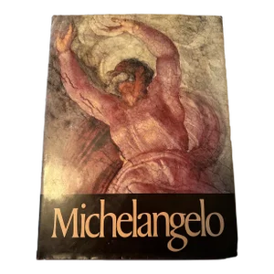 1980s Michelangelo Coffee Table Book With Many Illustrations Depicting The Life of Michelangelo