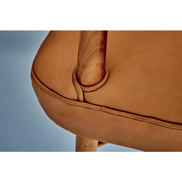 Lounge Chairs Upholstered in Cognac Leather, Germany, 1950s, Set of 3 For Sale - Image 12 of 15