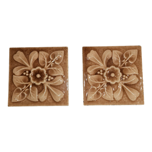 Pair of Antique Hamilton Tile Works, Tile Co