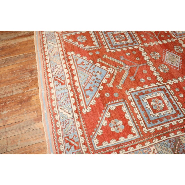 Mid 20th Century Vintage Turkish Bergama Rug, 6'8'' X 9' For Sale - Image 4 of 9