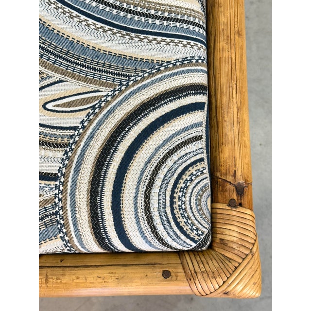 Bamboo Rocking Bench in the style of Vivai Del Sud, 1970s For Sale - Image 11 of 14