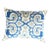 Contemporary Blue Turkish Silk Ikat Pillow For Sale
