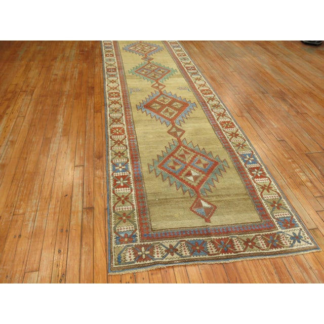 an early 20th Century Tribal Northwest Persian Bakshaish High Decorative Runner Measures: 3'4" x 14'1''