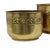 Brass Repoussé Flower Planters, Set of 3 For Sale - Image 14 of 18