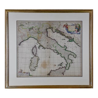 17th Century Dutch Map of Italy, Sicily, Sardinia, Corsica and Dalmatian Coast, 1690 For Sale