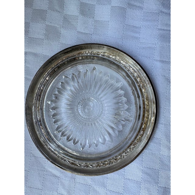 Set of 8 Sterling Silver Rimmed Glass Coasters For Sale - Image 11 of 11