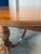 Vintage Stanley Furniture American Craftsman Cherry Banded Double Pedestal Regency Dining Table For Sale - Image 9 of 12