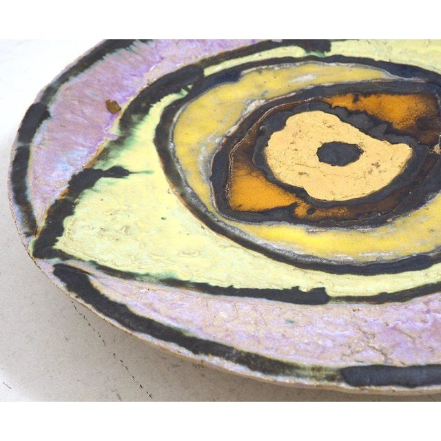 Large Danish Enamel Stoneware by Astrid Grundvig For Sale - Image 4 of 8