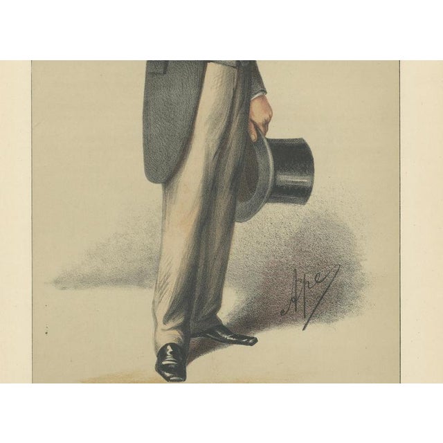Vanity Fair, Victorian Bearded Statesman No. 65, 1870, Chromolithograph on Paper For Sale - Image 3 of 10