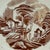 This antique brown transferware plate measures 5.75” across and has the wonderfully timeworn character that makes early...