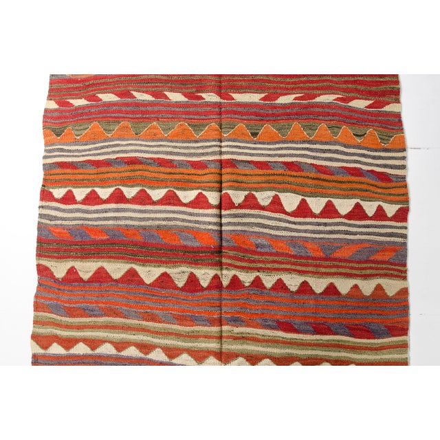 Mid 20th Century Tribal Wool Runner for Entryway or Kitchen For Sale - Image 6 of 10