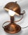 Arts & Crafts 1920s Arts & Crafts Copper Helmet Lamp For Sale - Image 3 of 4