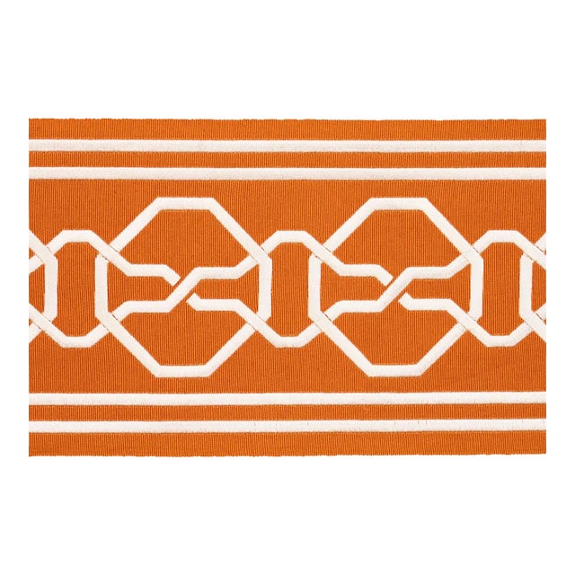 Sample - Schumacher X Mary Mcdonald Malmaison Tape in Tangerine For Sale